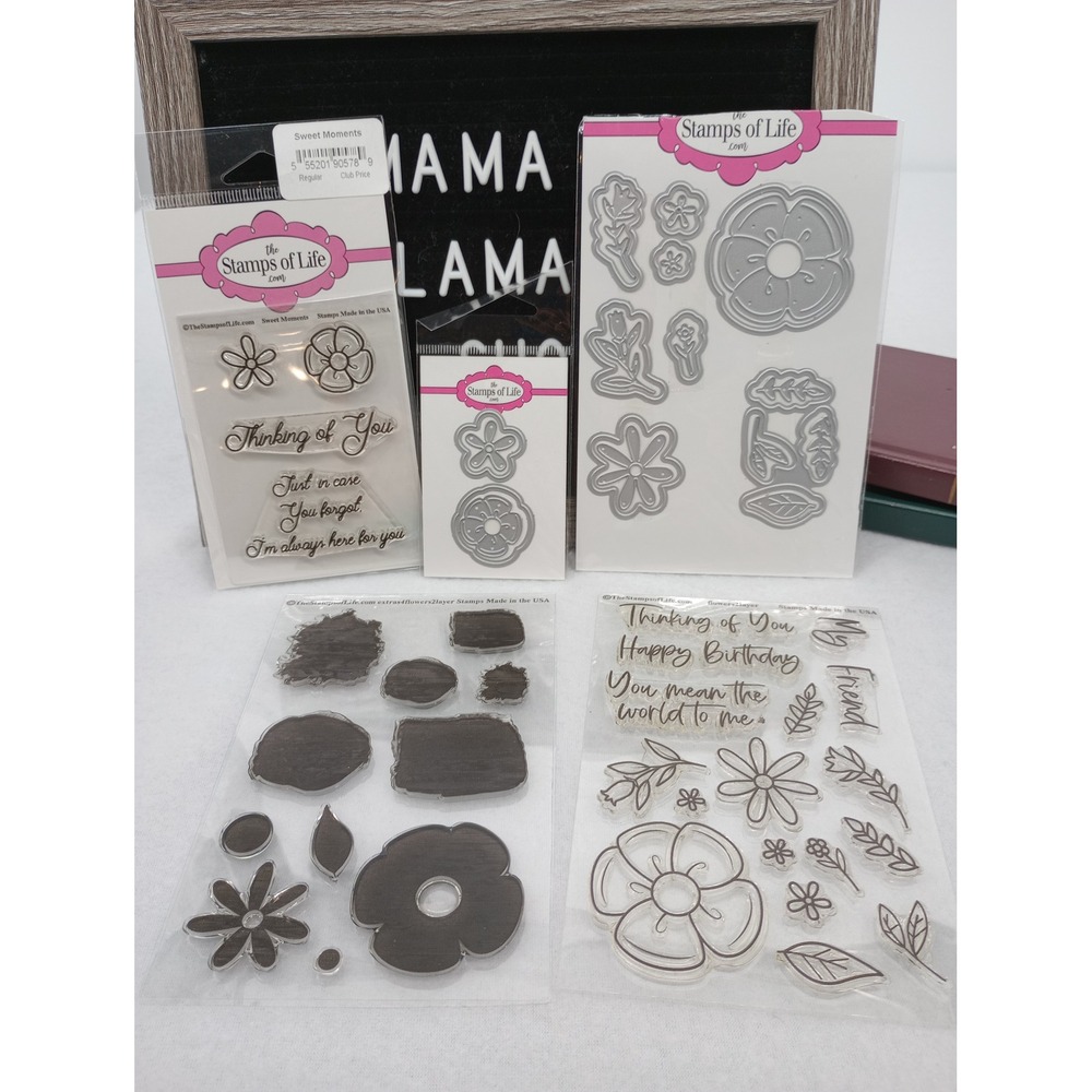 The Stamps of Life Craft Stamping & Die Cutting Bundle flowers2layer